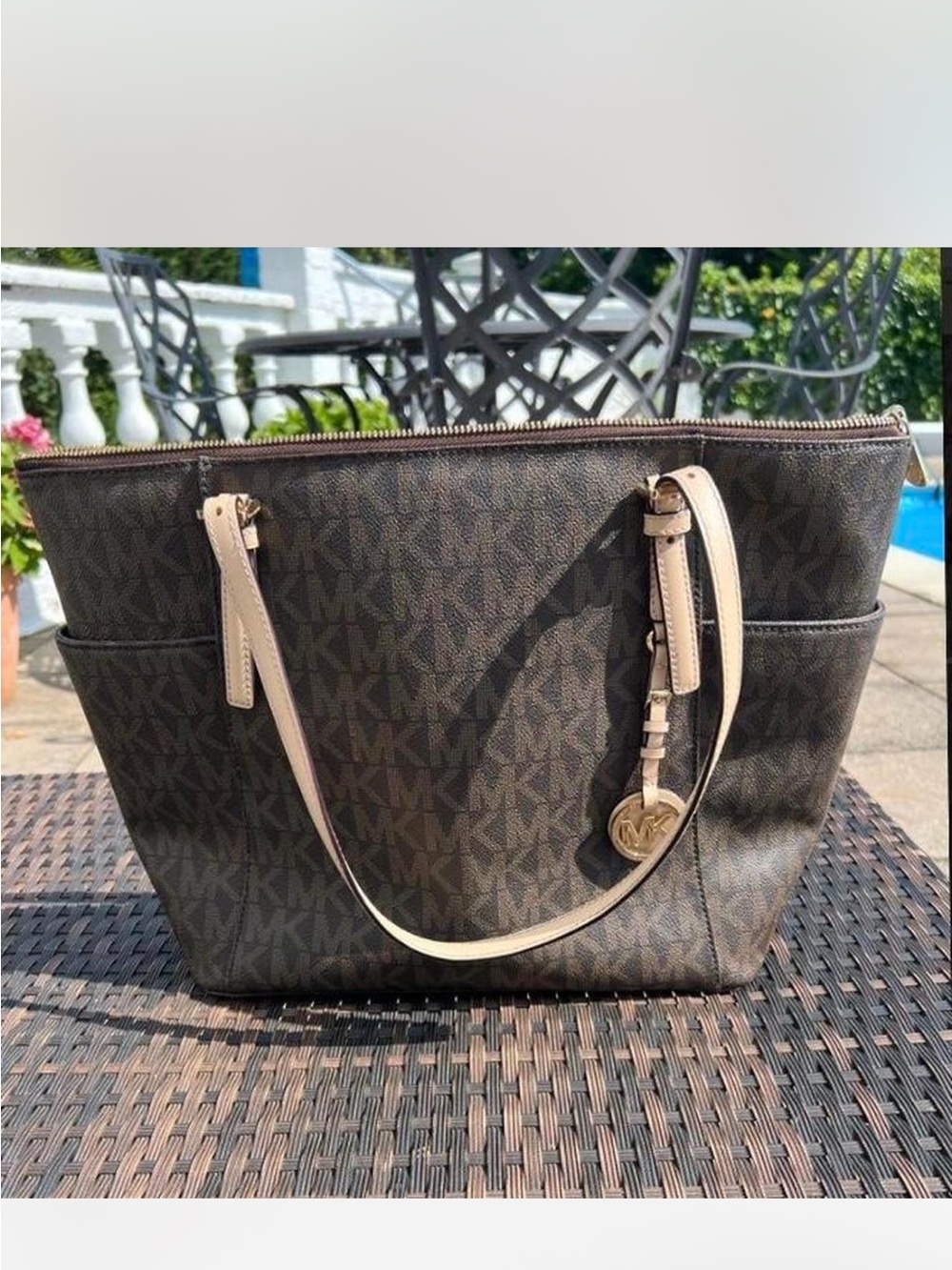 Michael Kors Monogram Brown Handbag